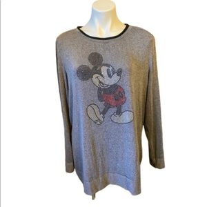 ⚡️Mickey Mouse rhinestone long sleeve shirt ⚡️